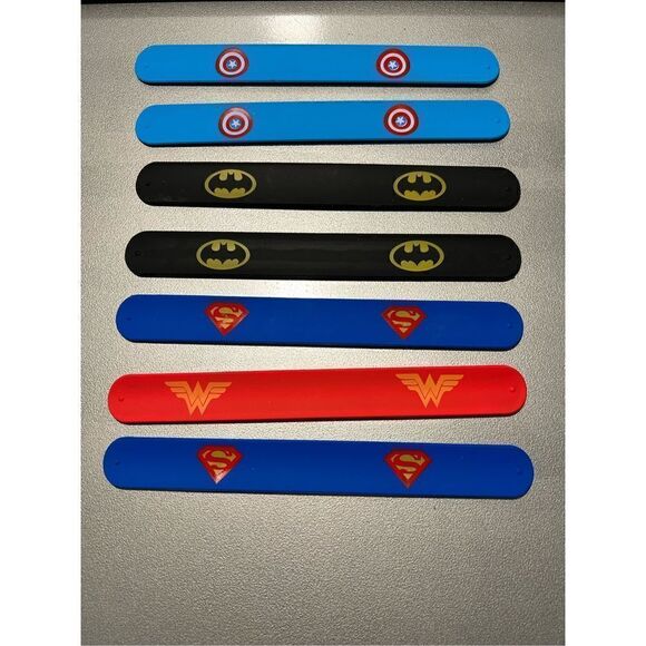 Marvel‎ & DC Superhero Slap Bracelets - Picture 1 of 11
